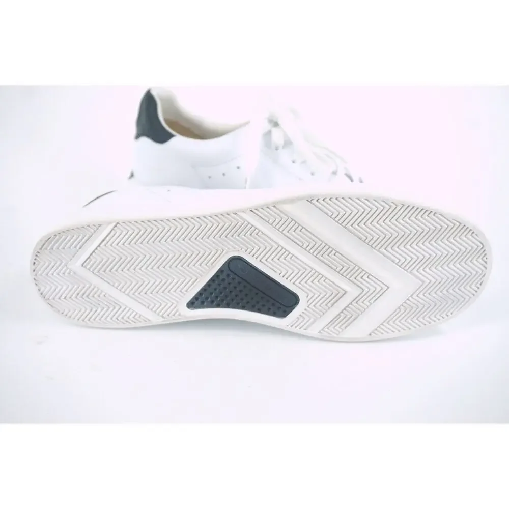 Tory Burch Howell Court White Leather Sneakers SZ 8.5 Tennis low top logo $248
